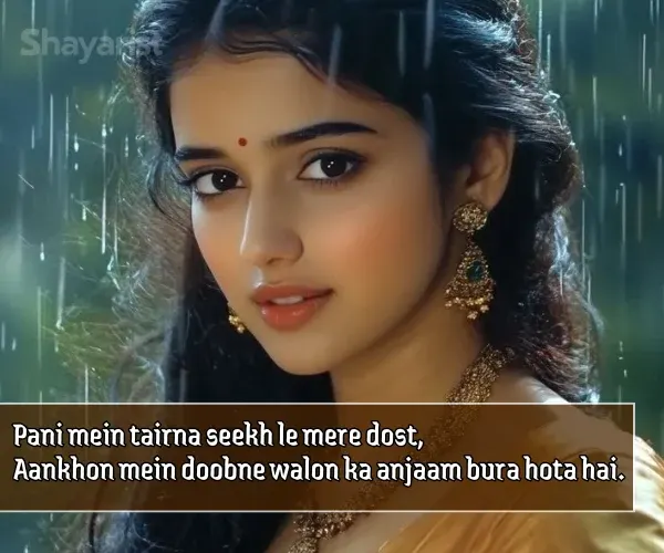  2 Line Shayari on Eyes in English