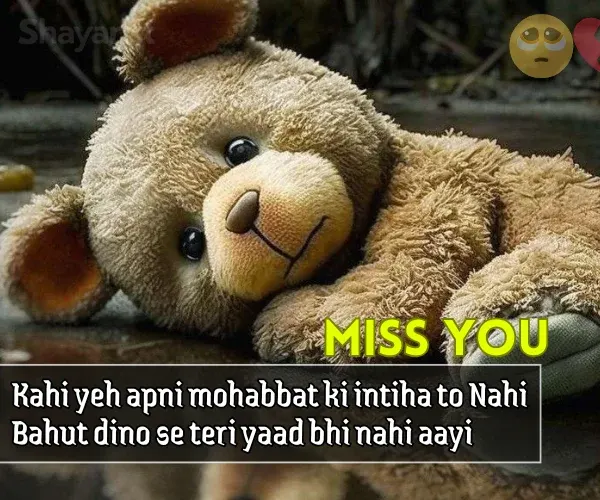 Miss You Shayari in English