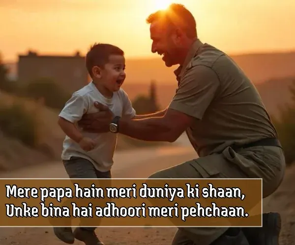 Papa Ke Liye Shayari in English