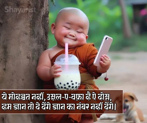 2 Line Funny Shayari for Best Friend