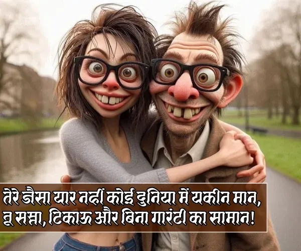 2 Line Funny Shayari for Best Friend