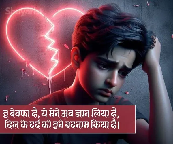 Dard Bhari Bewafa Shayari
